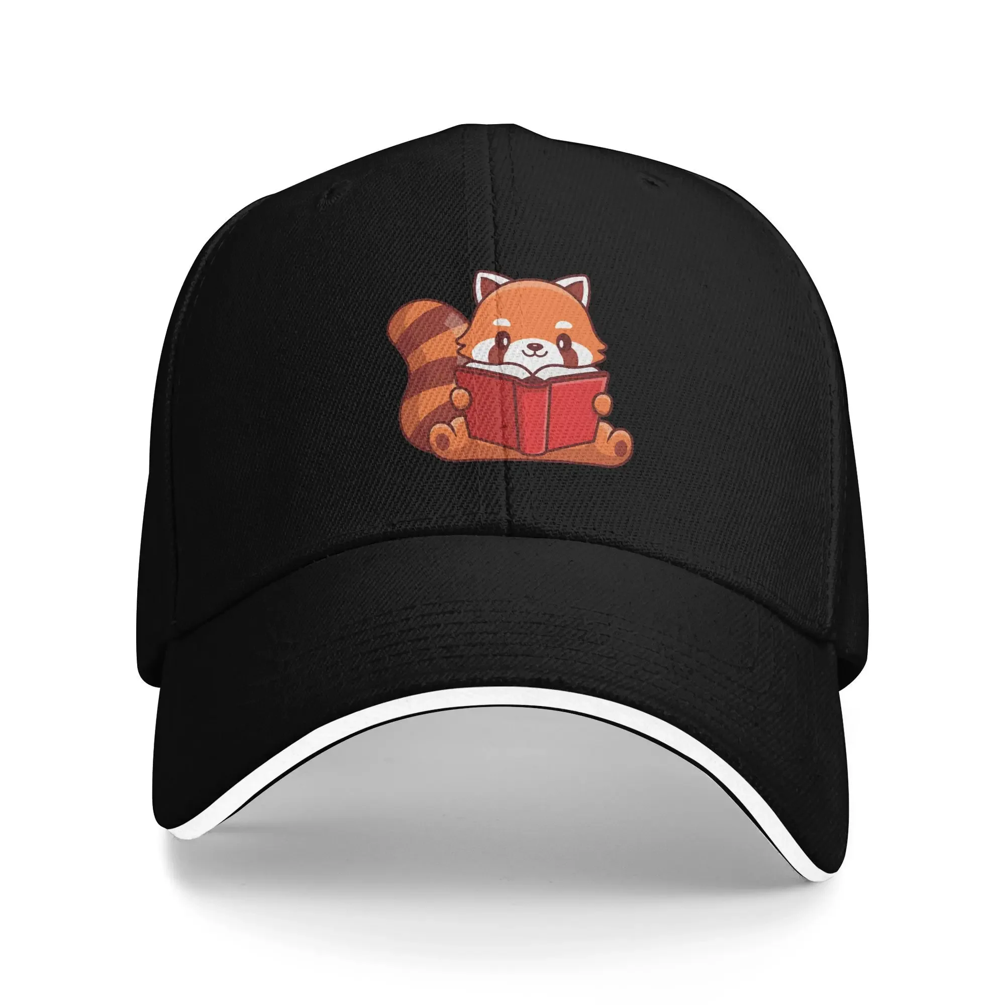 Outdoor Hunting Books - Roter Panda Lesebuch Baseballkappe Damen Herren