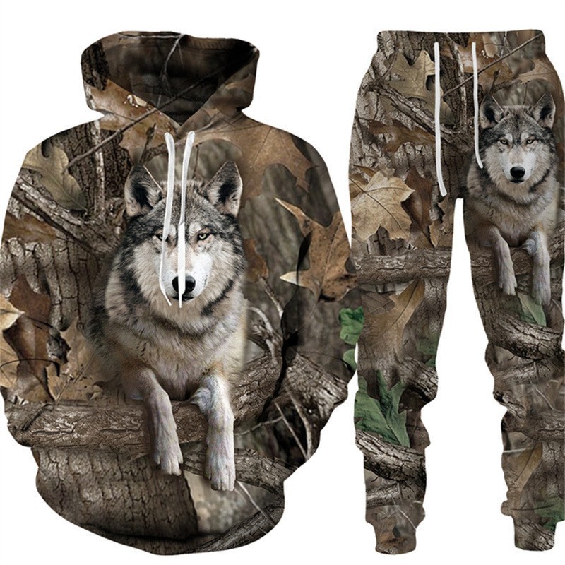 Outdoor Hunting Outfit - Herren Camouflage Jagd Tier Trainingsanzug Outfits