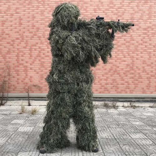Outdoor Hunting Movies - Waldtarn-Uniform Gill-Anzug Jagdkleidung Filmrequisiten Kunstfell-Bekleidung Einheitsgröße