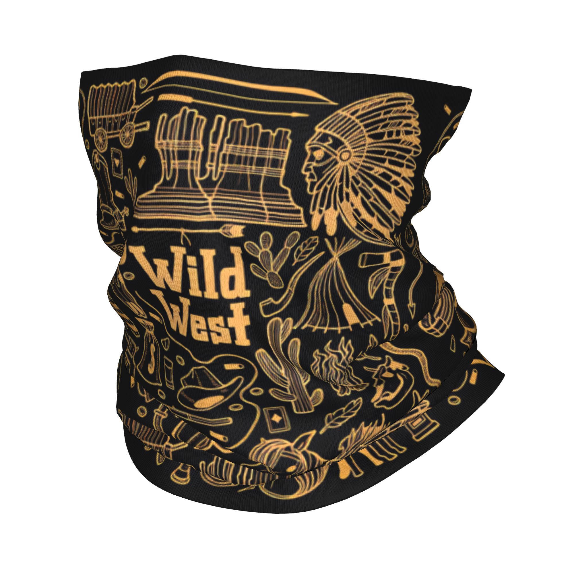 Wildman Hunting & Outdoor Reviews - Outdoor-Sport-Sturmhaube mit Wild-West-Muster, weiche, warme taktische