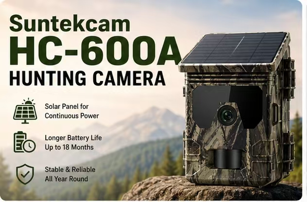 Outdoor Hunting Videos - Solarbetriebene Wildkamera 50MP 4K Video mit