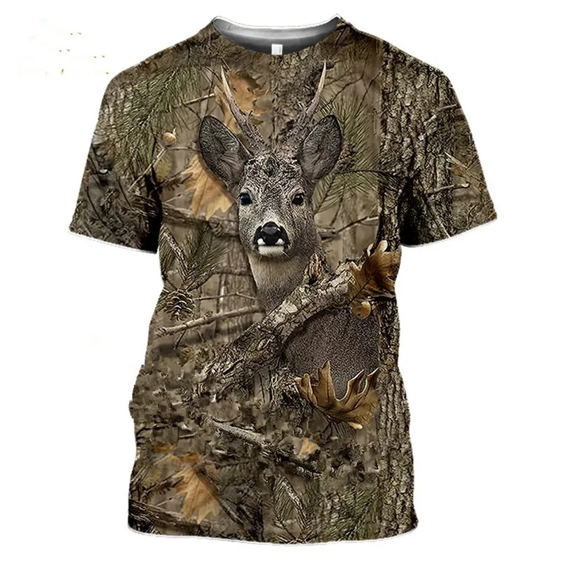 Wildman Hunting & Outdoor Reviews - 2026 Tarnmuster Jagd Wildschwein 3D T-Shirt