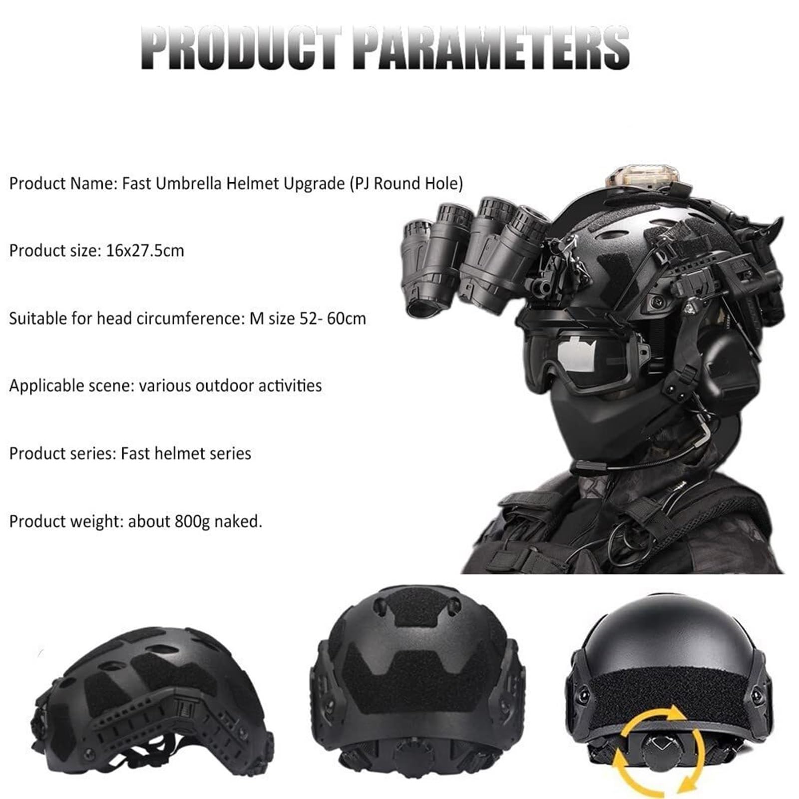 Airsoft-Helm-Set mit Geräuschu – Outdoor Hunting Movies Bewertung und Preis