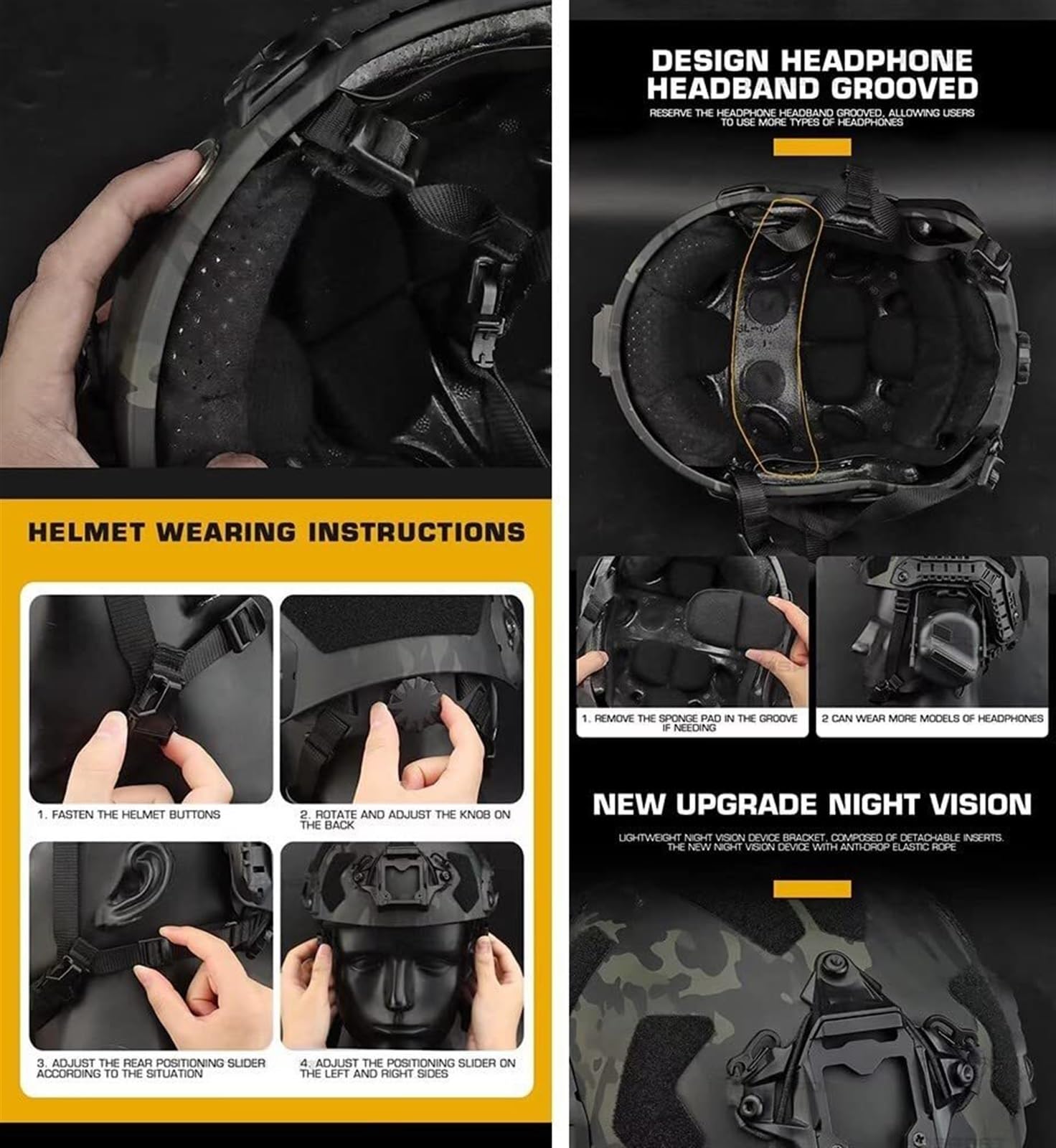 Airsoft-Helm-Set mit Geräuschu – Outdoor Hunting Movies Bewertung und Preis